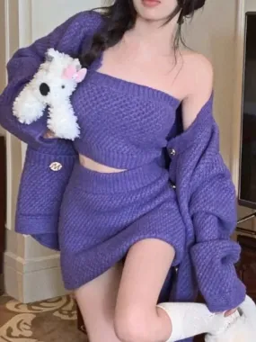 Helena Knitted 3 Piece Set
