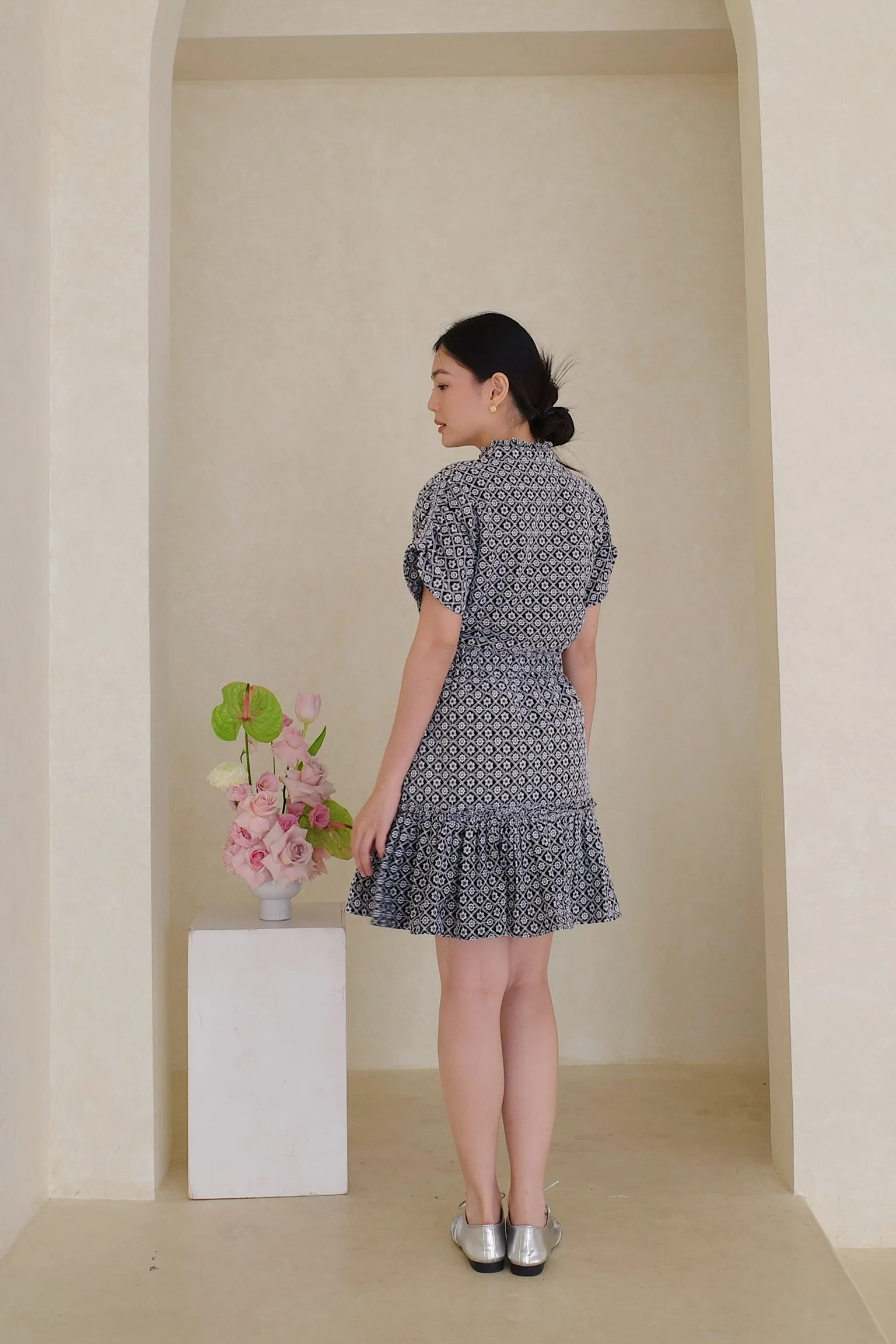 Hilda Embroidery Dress In Black (LAST PIECES)