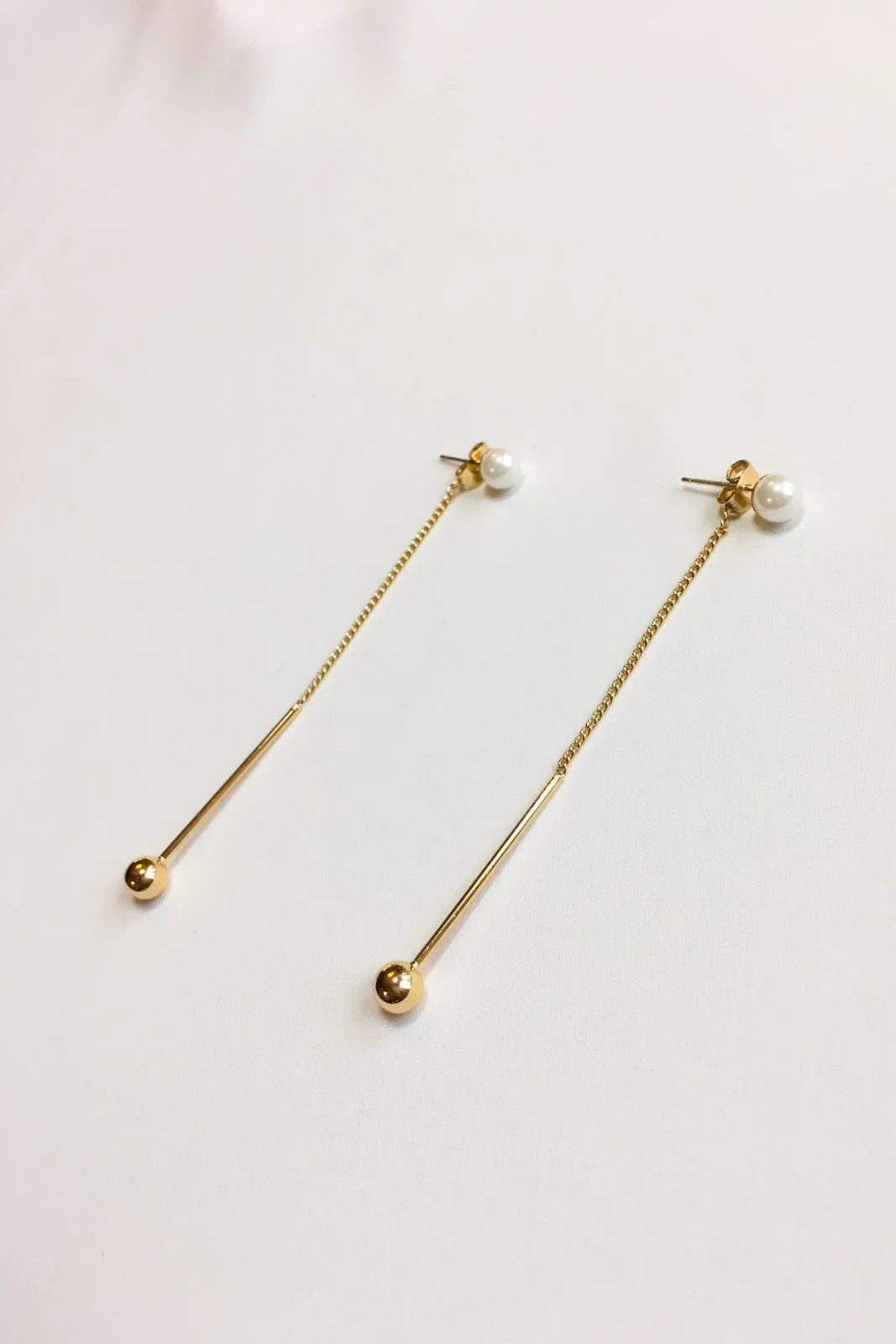 Isabel 18K Gold Pearl Earrings