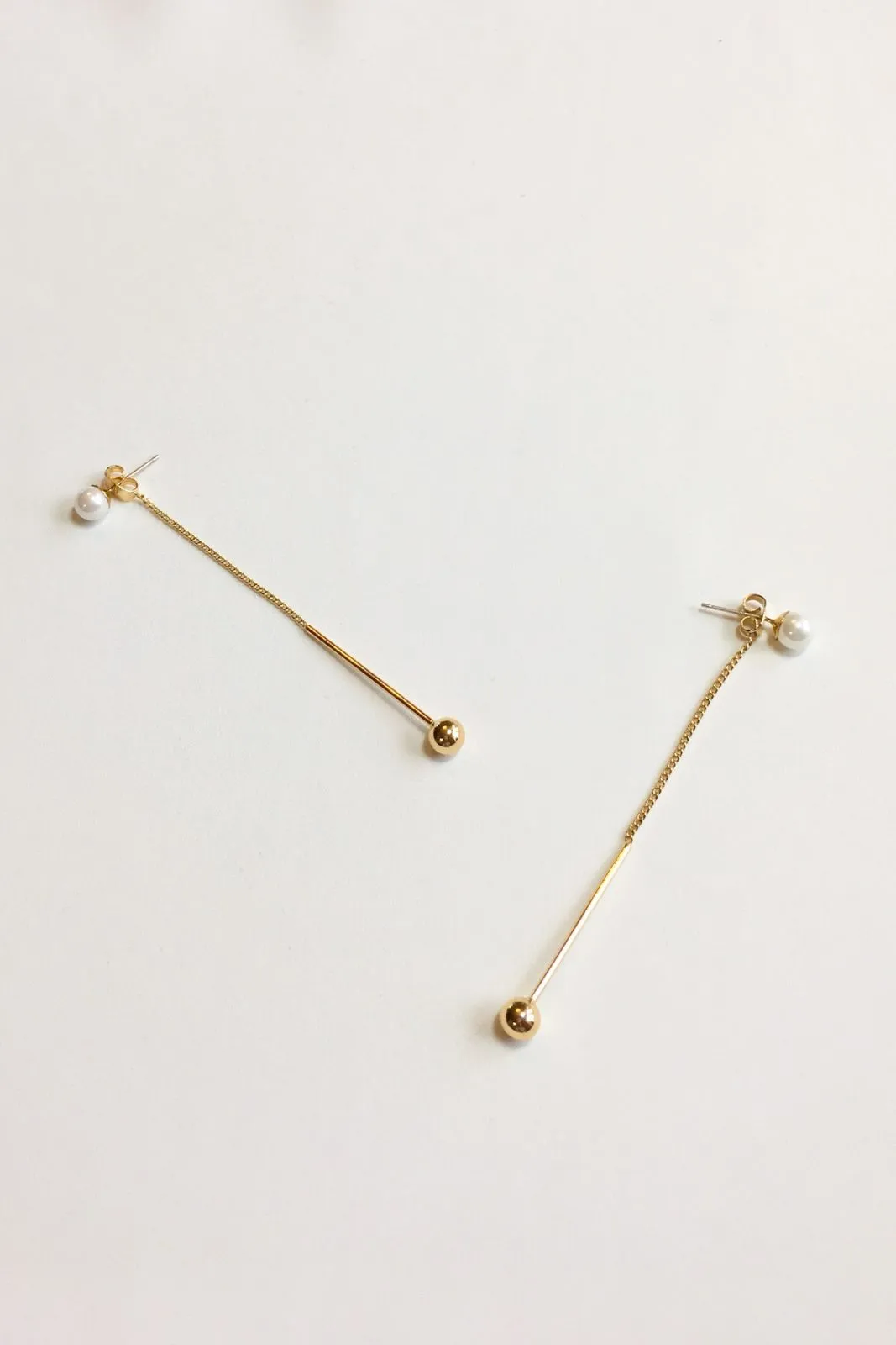 Isabel 18K Gold Pearl Earrings