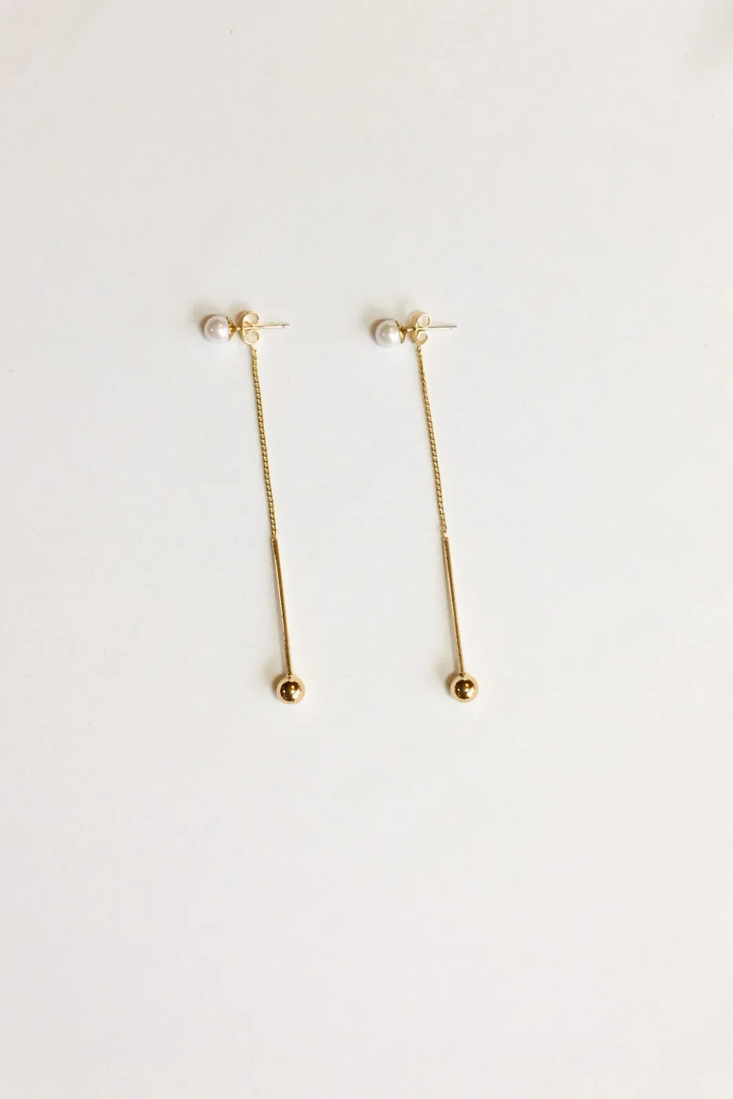 Isabel 18K Gold Pearl Earrings