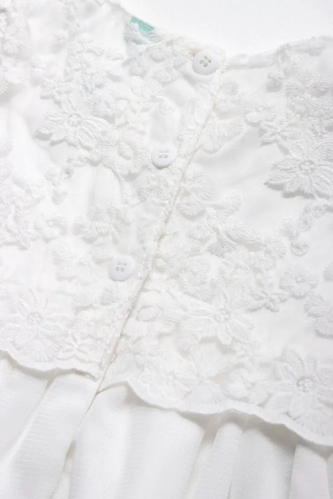 Lace Tulle Dress White