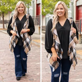 Light The Fireplace Vest, Brown