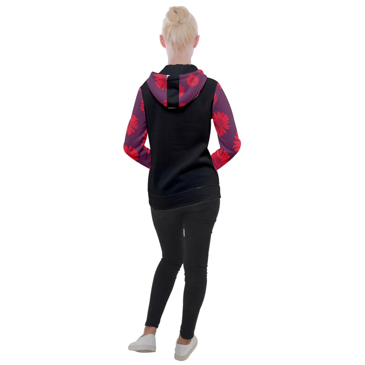 Lolo or (Contact DtheRebel for Your Name) Daisy Print Women's Hooded Pullover