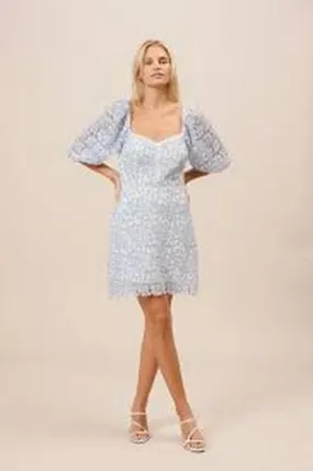 Lucy Paris Womens Floral Print Puff Sleeve Dress, Size XS