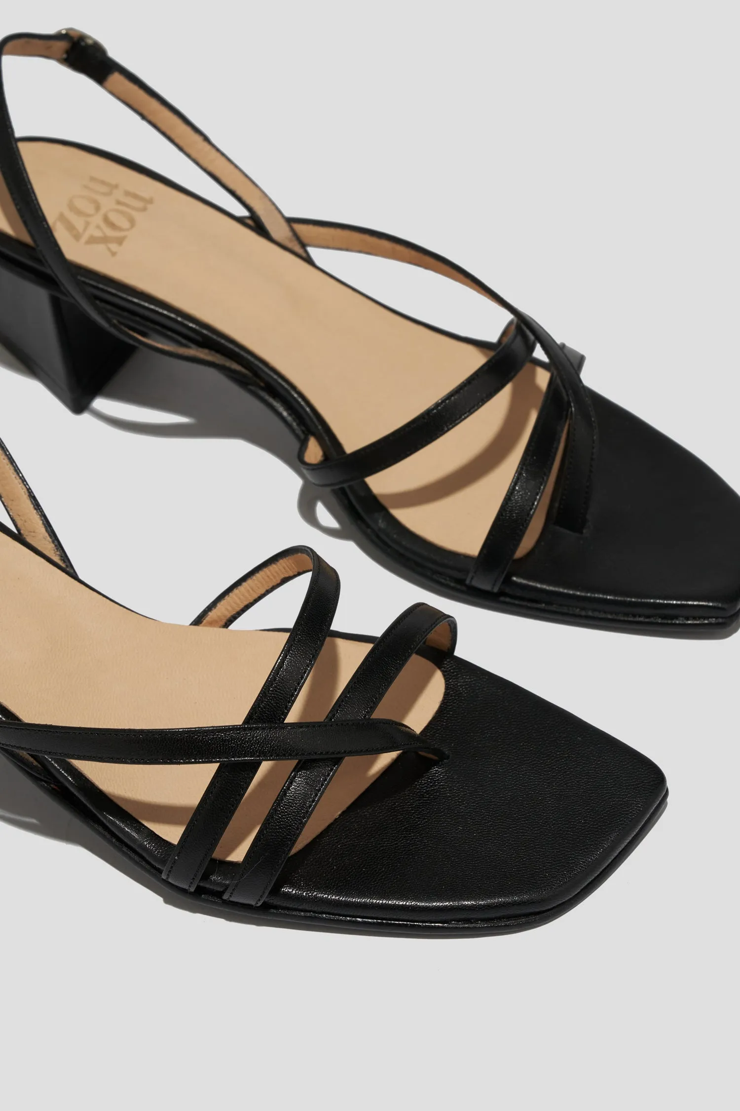 Luz Strappy Sandal in Black
