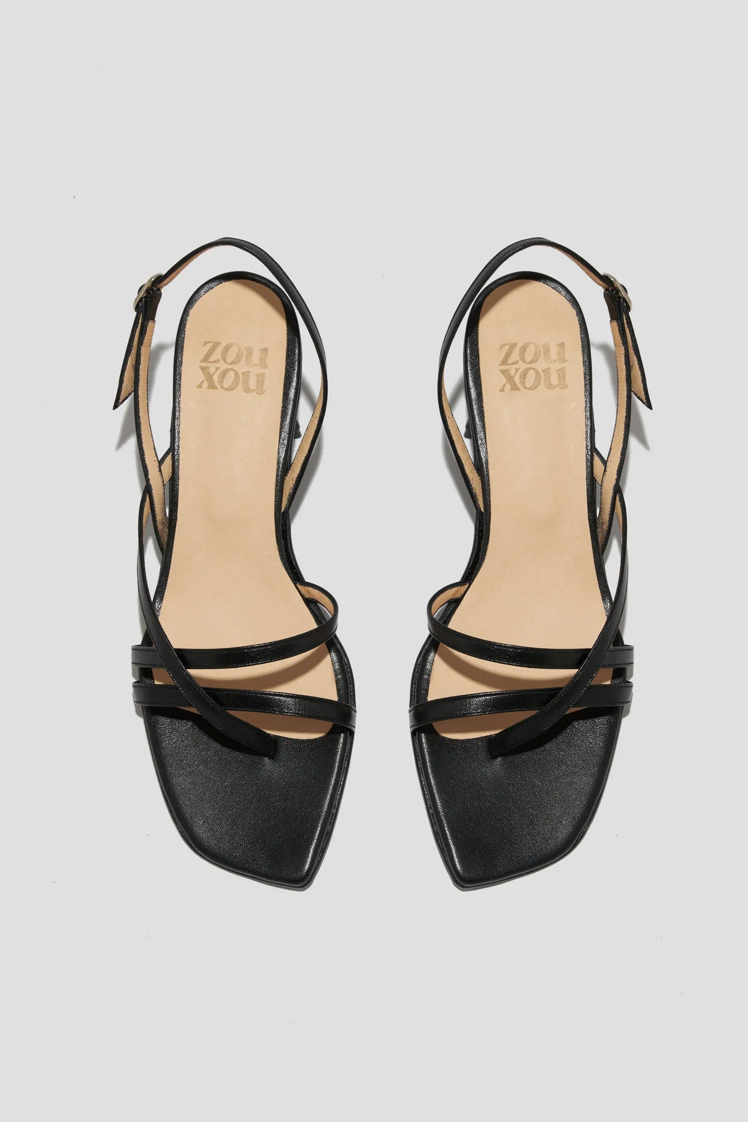 Luz Strappy Sandal in Black