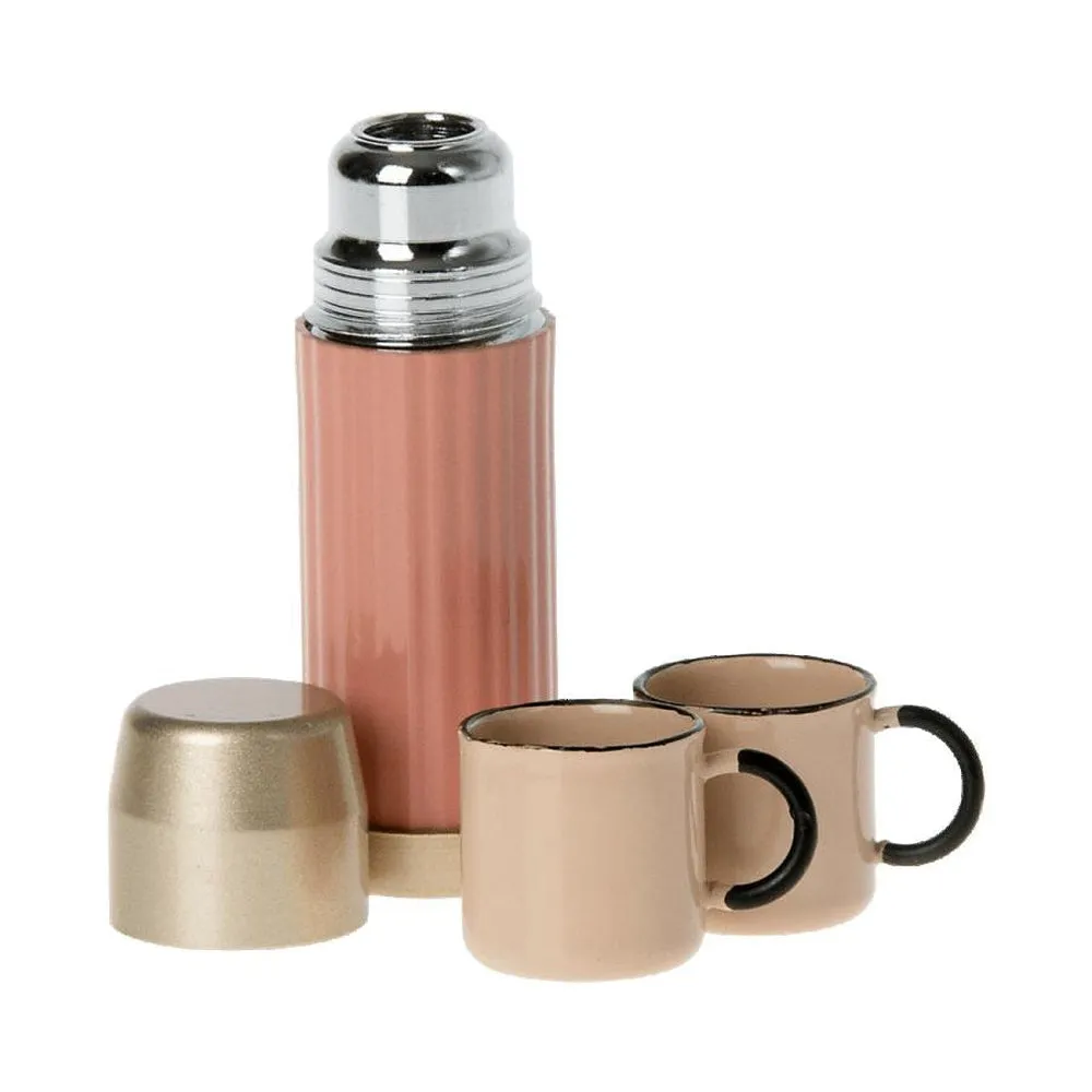 Maileg thermos and cups- soft coral