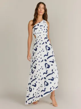 Minuet One Shoulder Side Cutout Pleated Maxi Dress - Brands We Love