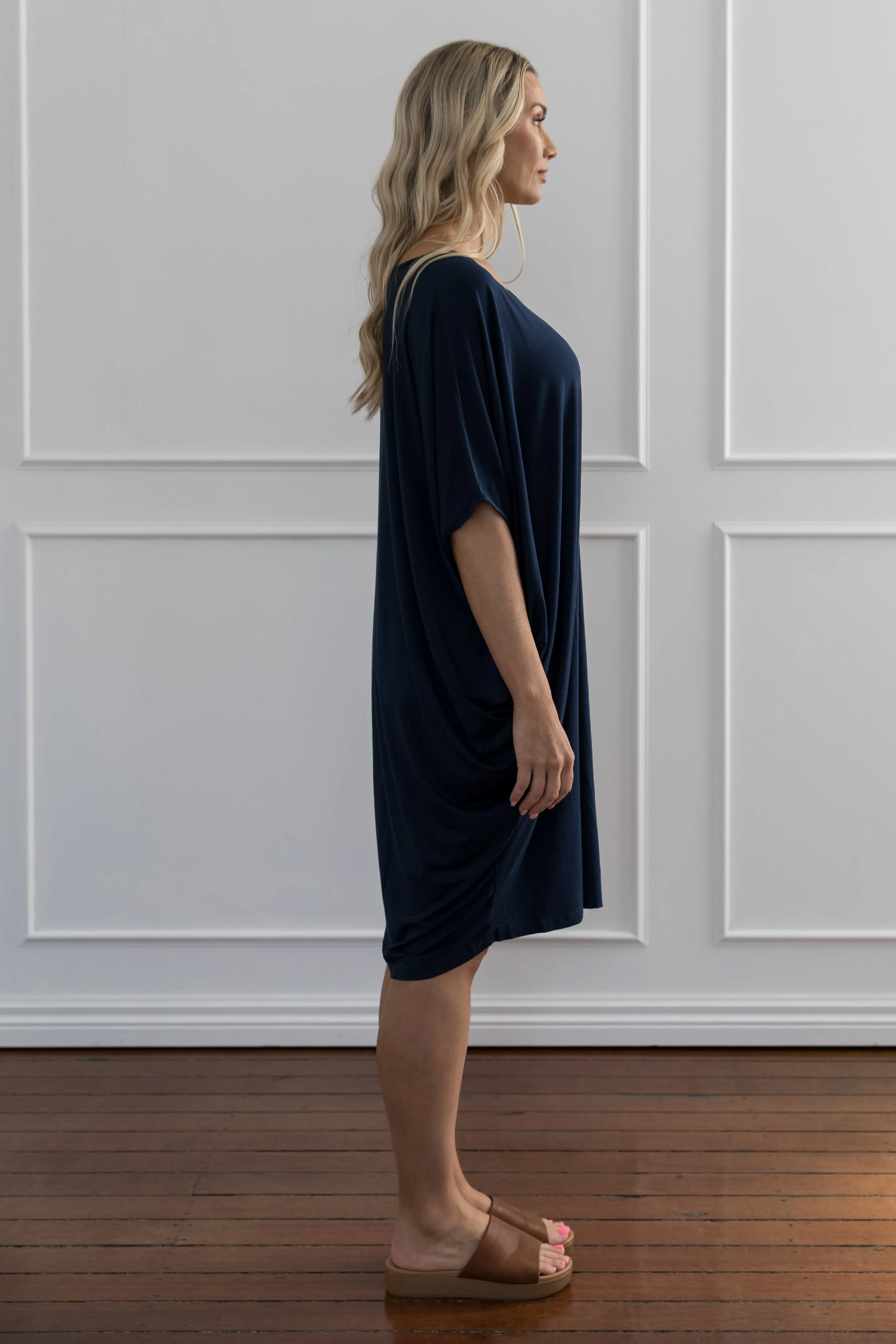 Miracle Dress in Navy