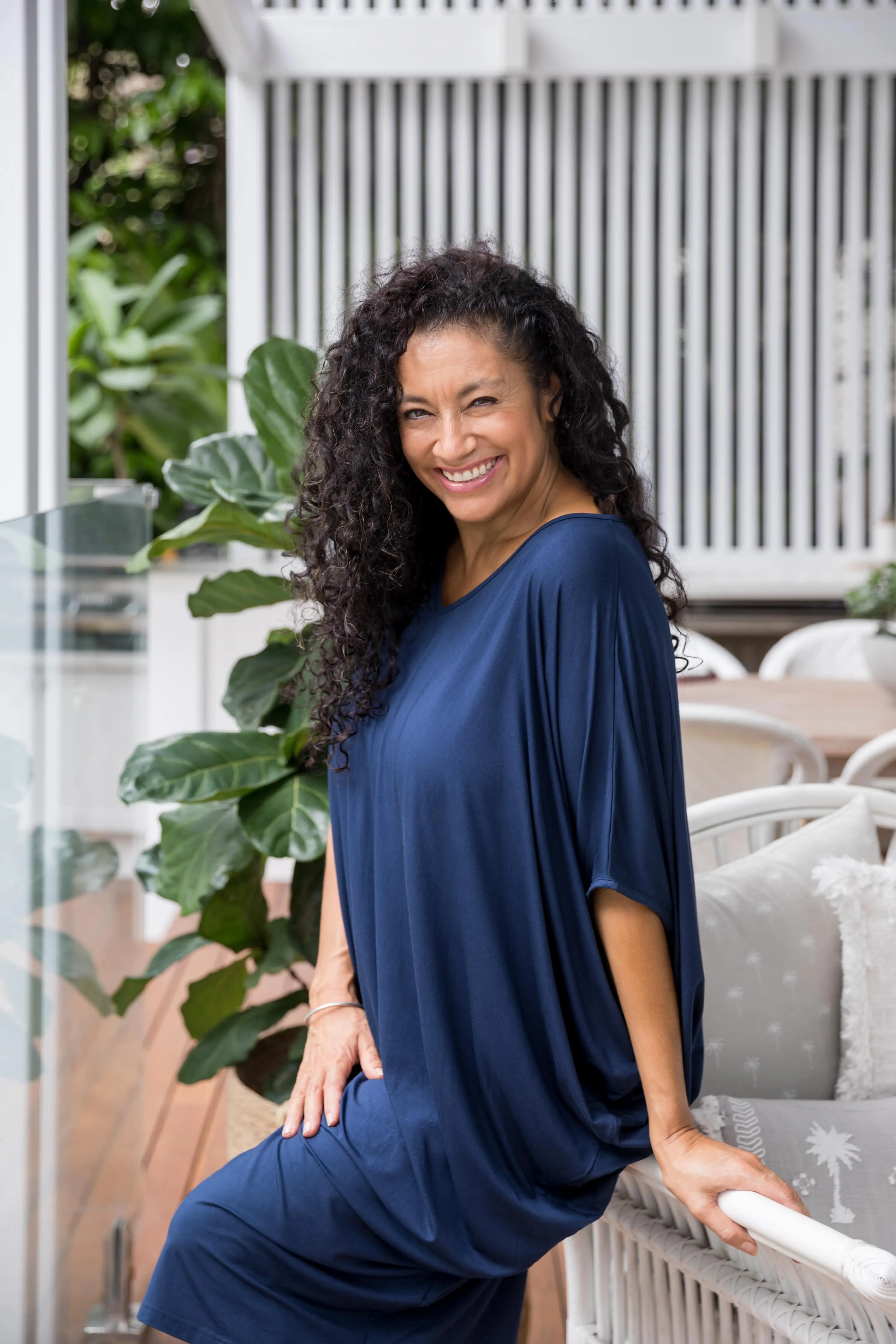 Miracle Dress in Navy