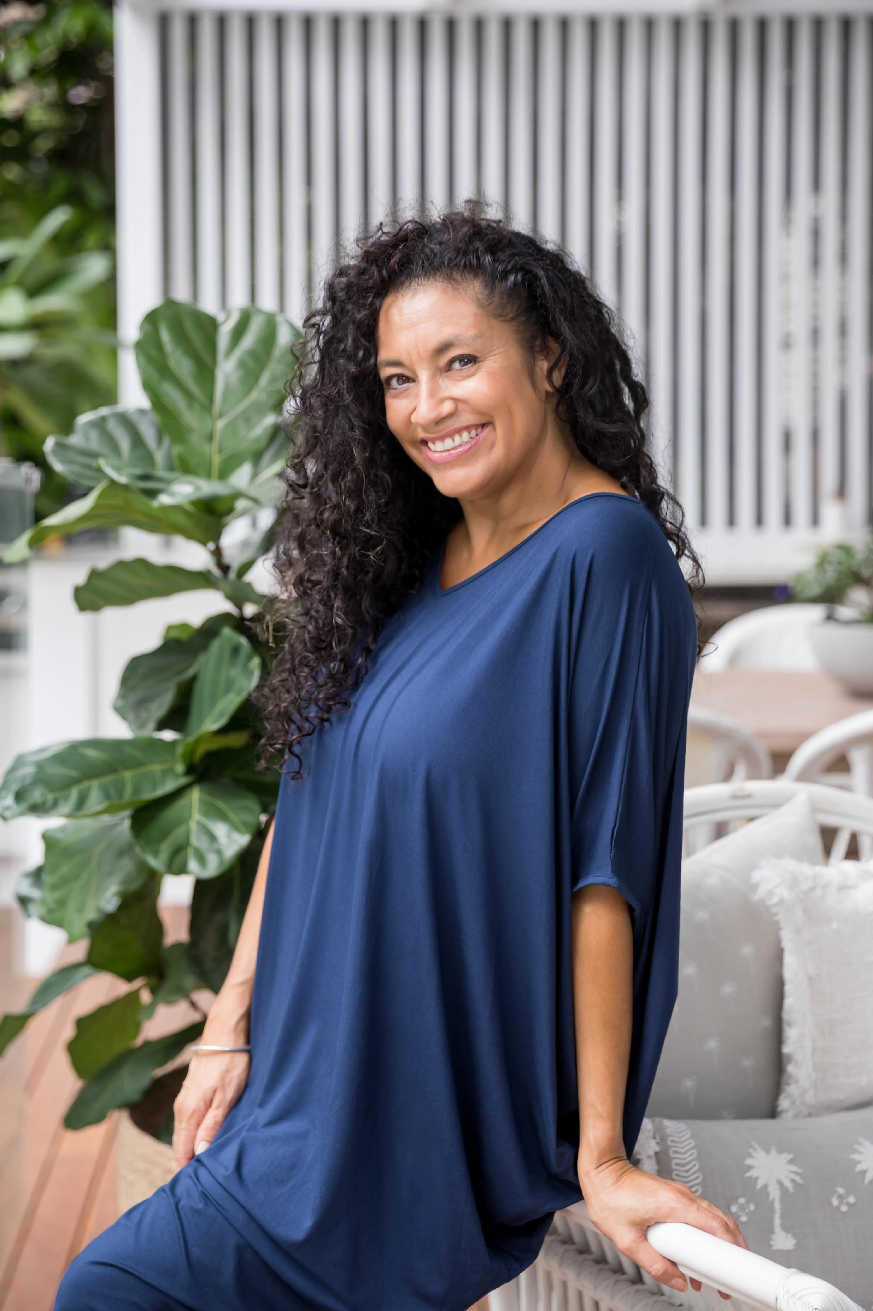 Miracle Dress in Navy