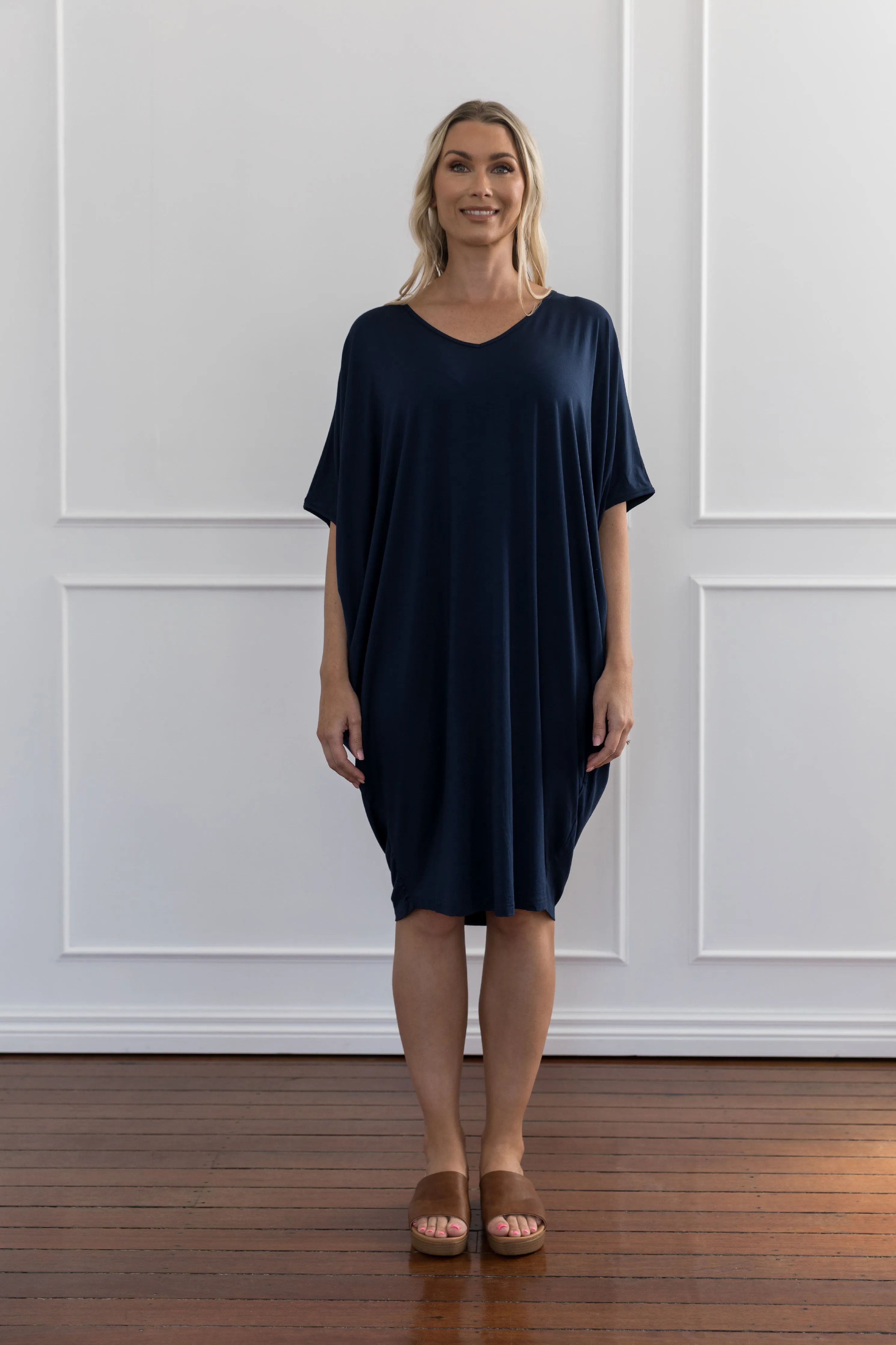 Miracle Dress in Navy