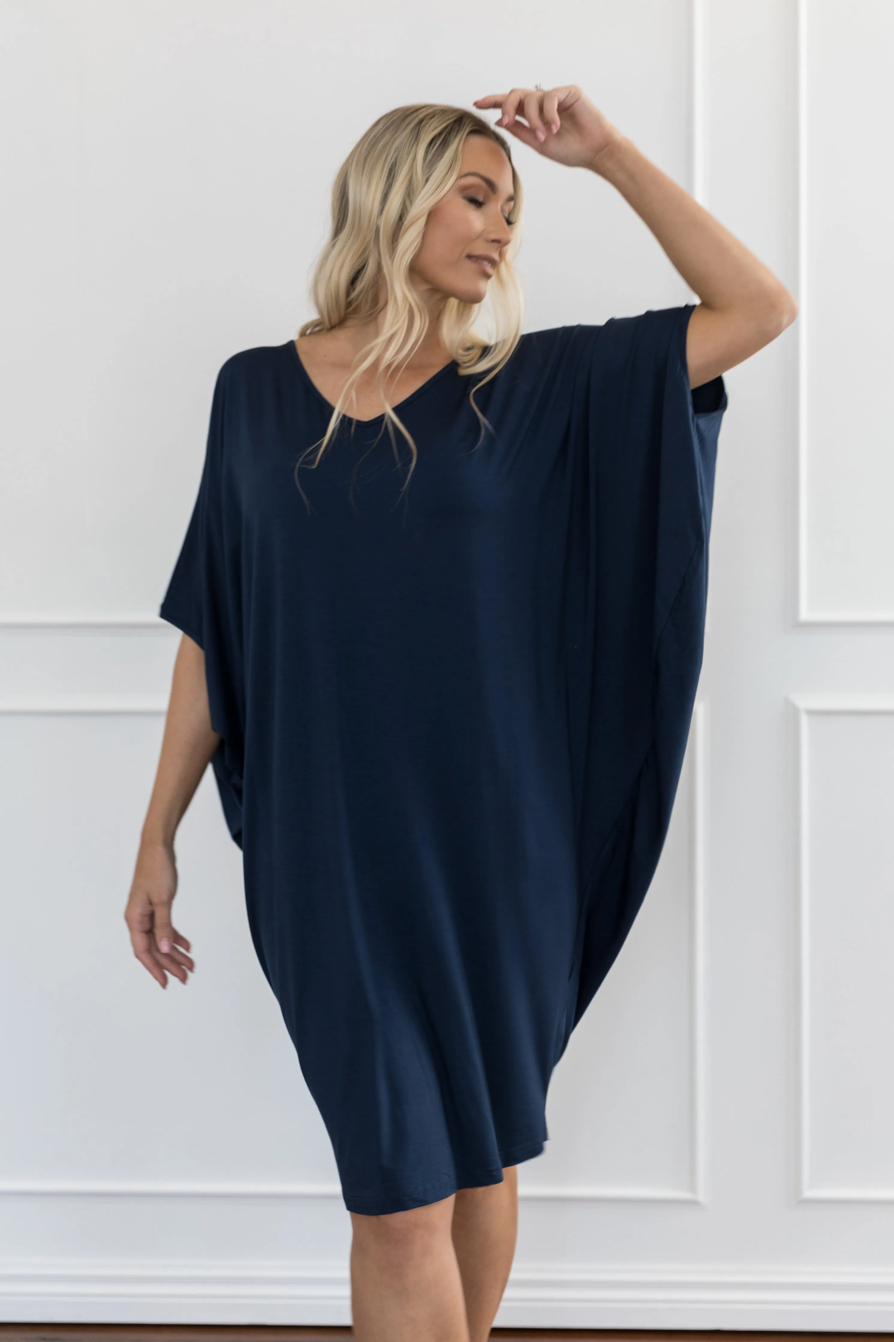 Miracle Dress in Navy