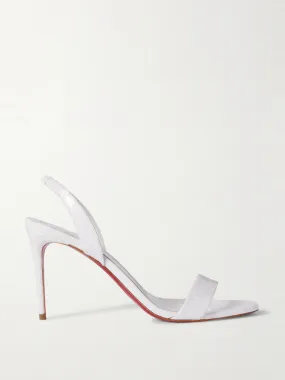 O Marylin 85 croc-effect patent-leather slingback sandals