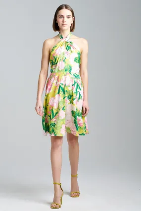 Passion Peony Halter Dress