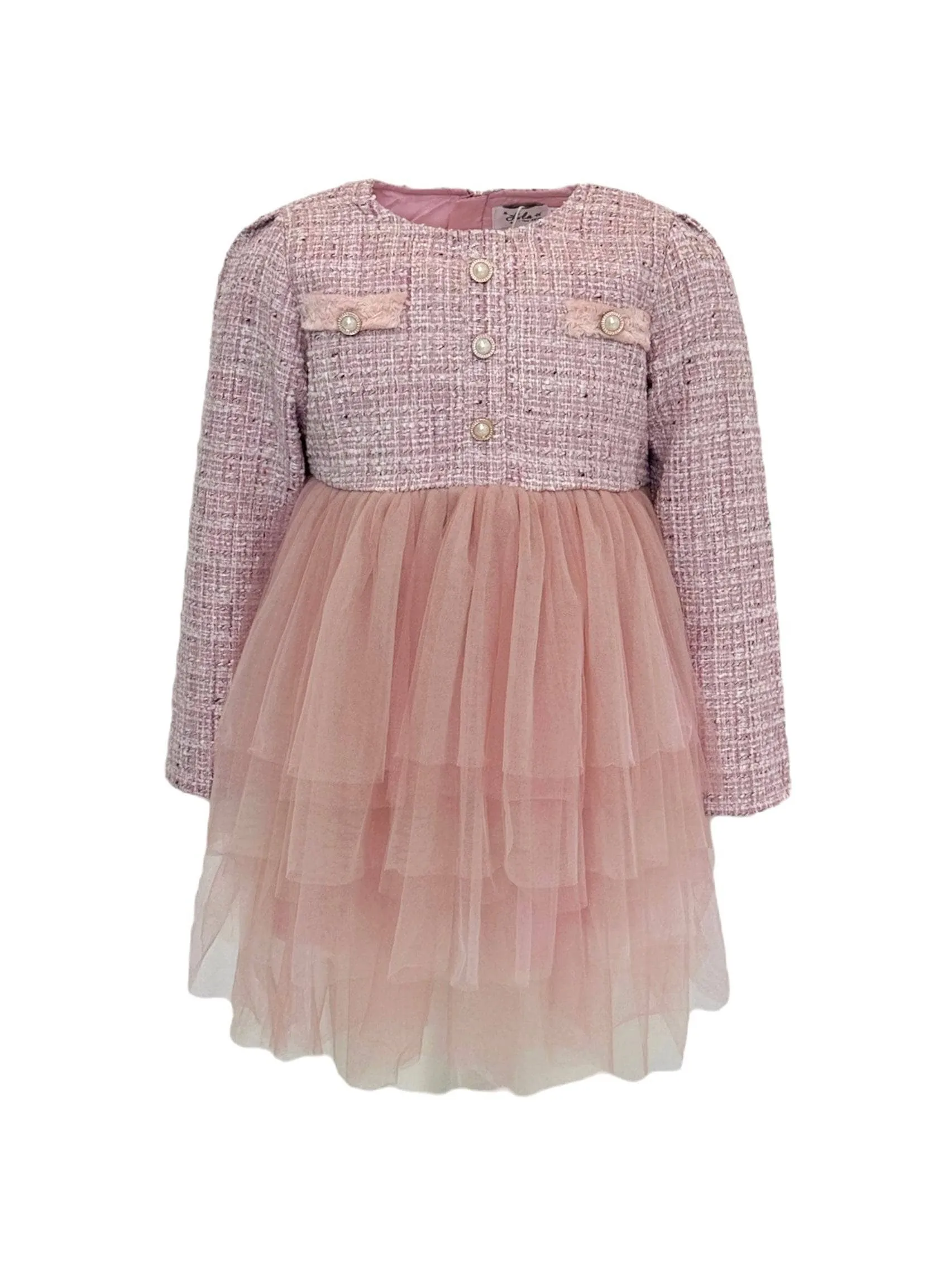 Pink Coco Tweed Dress