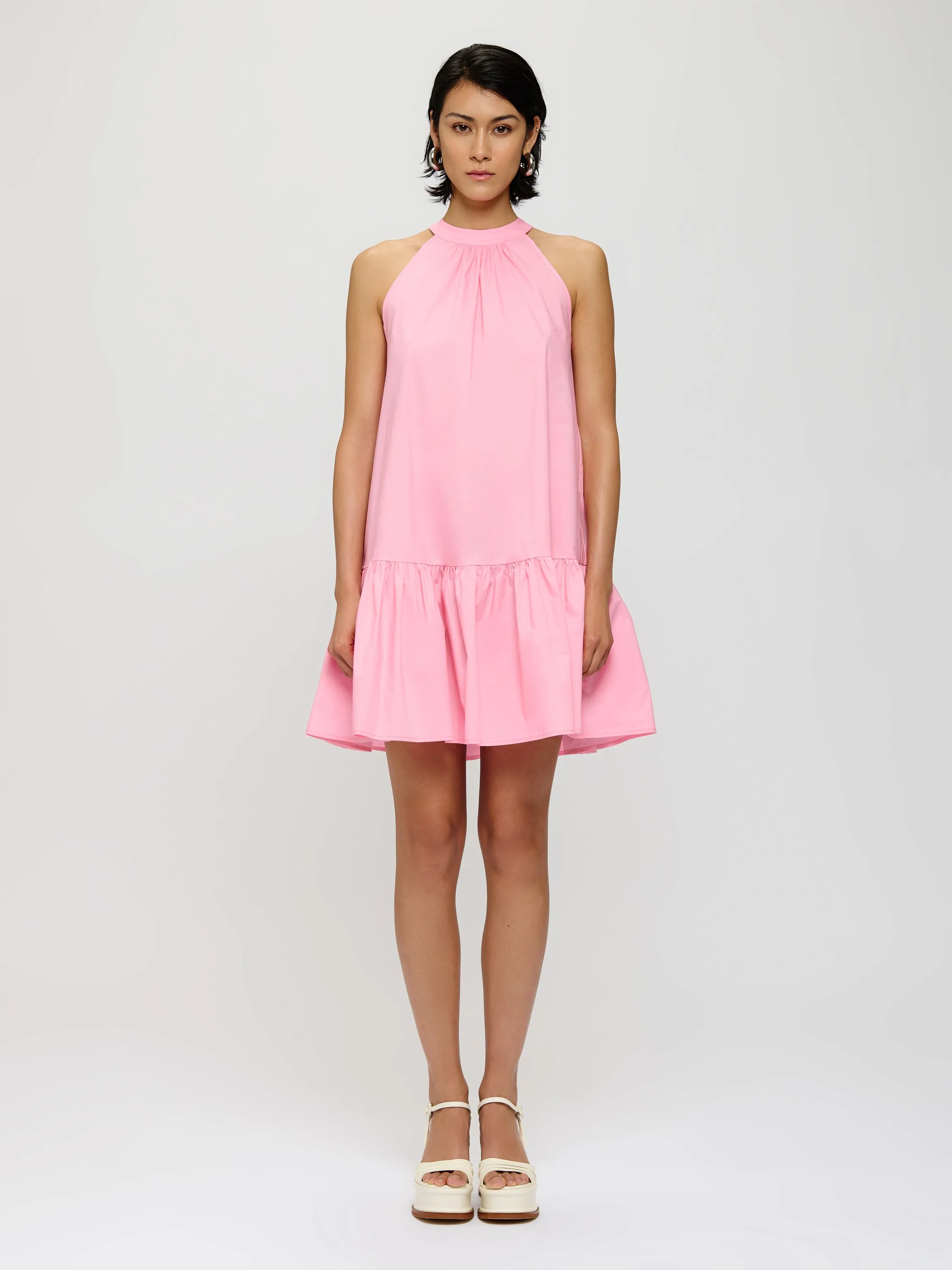Poplin Short Dress