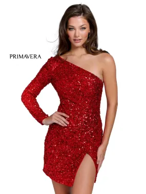 Primavera Couture 3860 Homecoming Cocktail Dress Fitted sequin beaded short