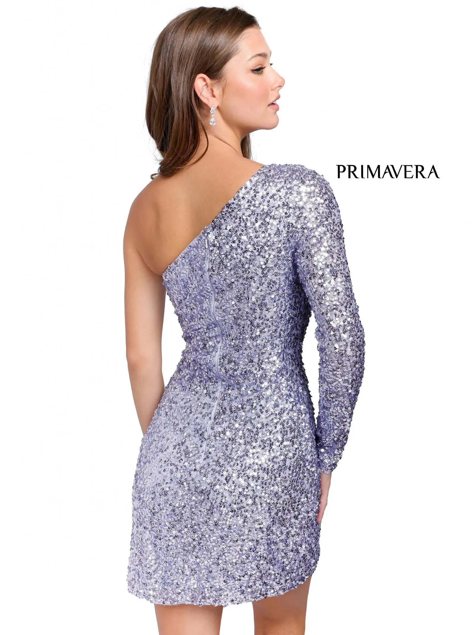 Primavera Couture 3860 Homecoming Cocktail Dress Fitted sequin beaded short