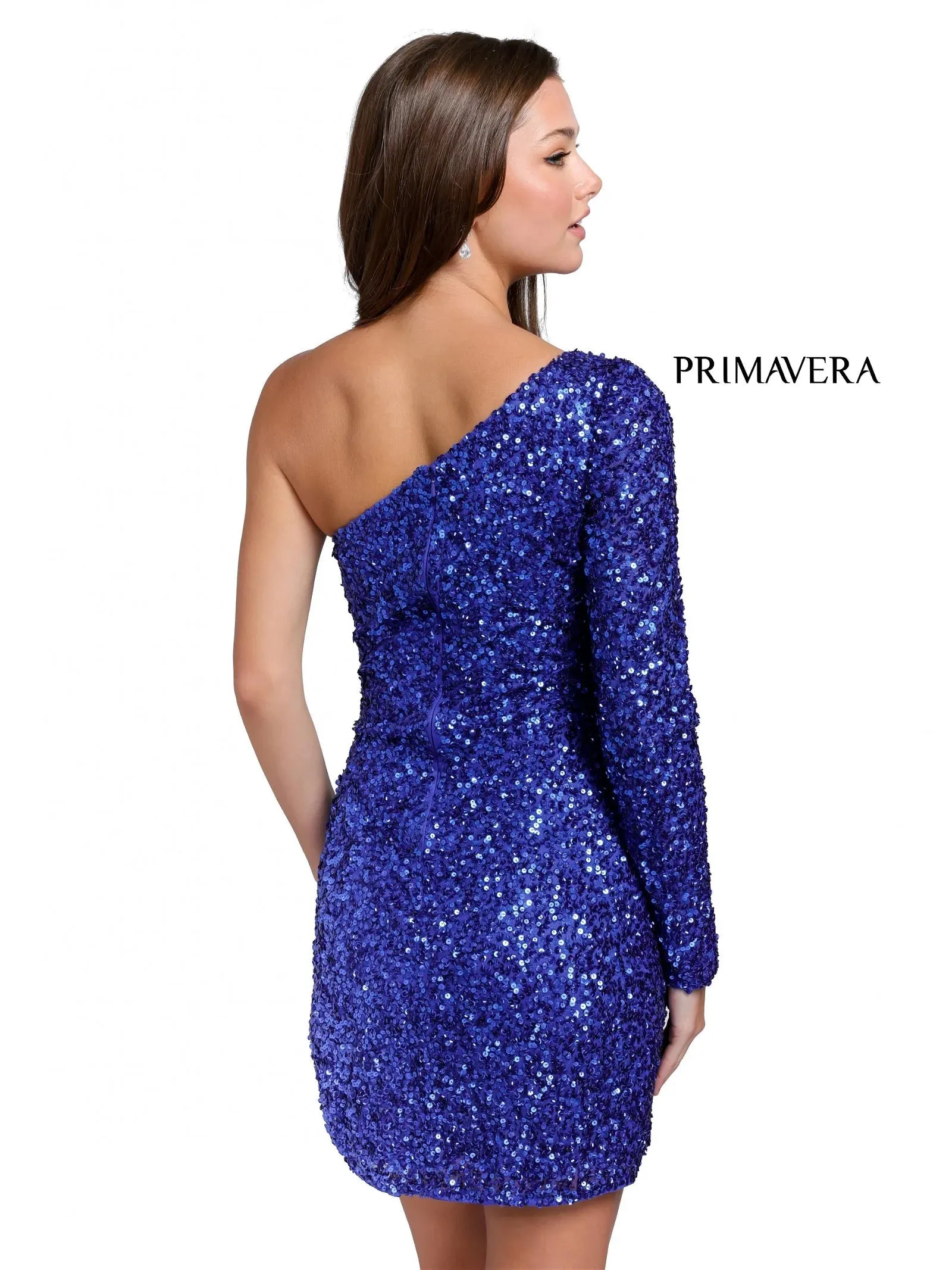 Primavera Couture 3860 Homecoming Cocktail Dress Fitted sequin beaded short