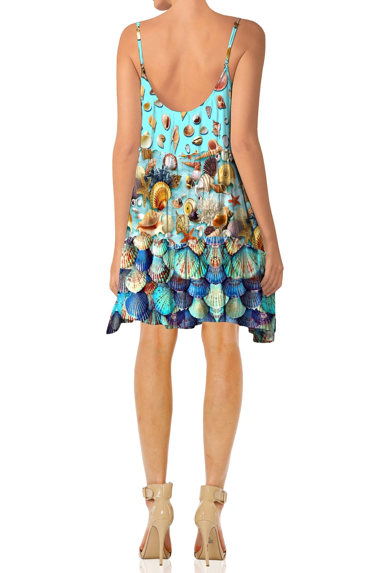Printed Mini Dress Silk
