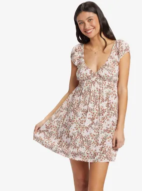 Sandy Shores Dress - Wild Fields Floral Warm Taupe