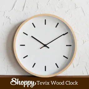 Shoppy Tevix Wood Clock