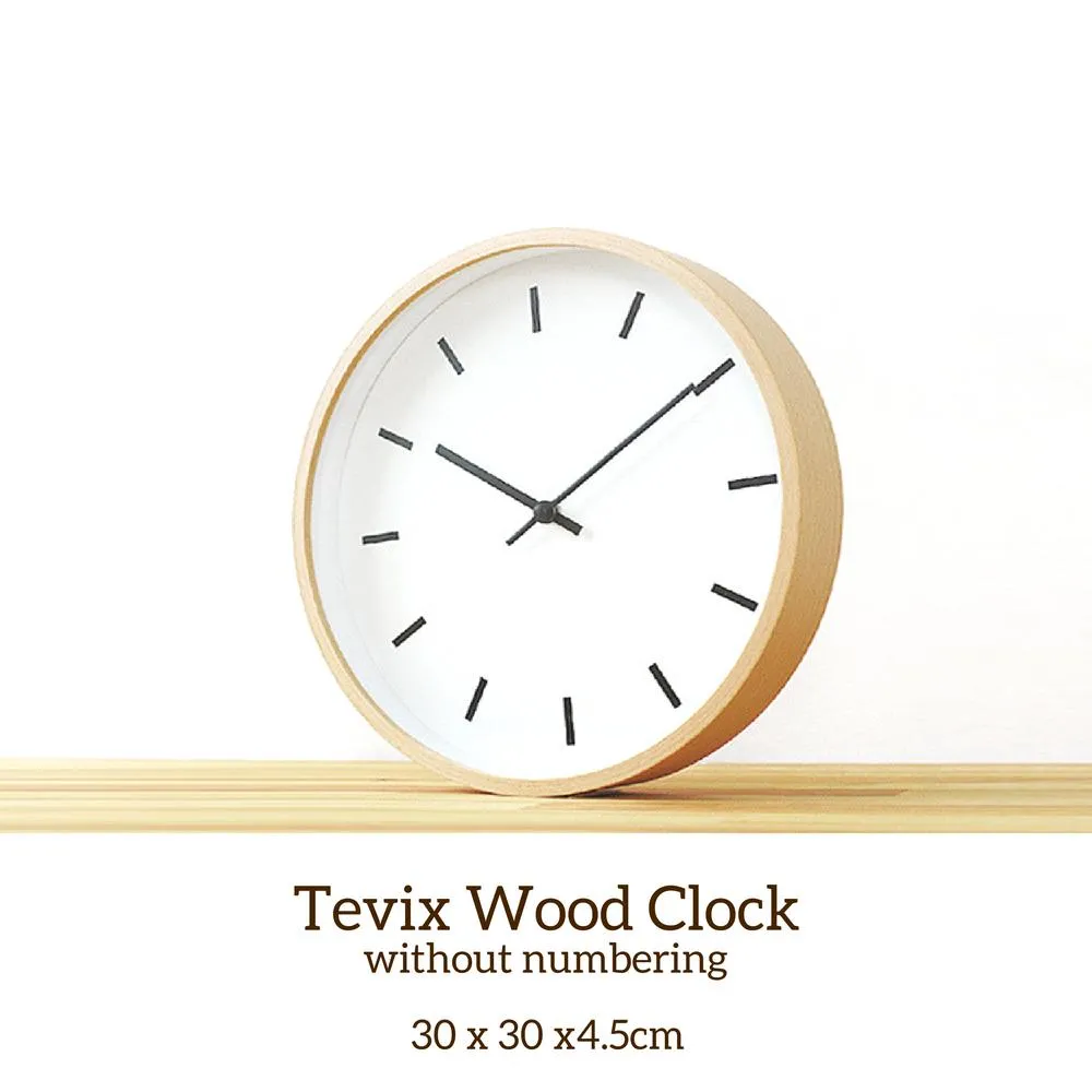 Shoppy Tevix Wood Clock
