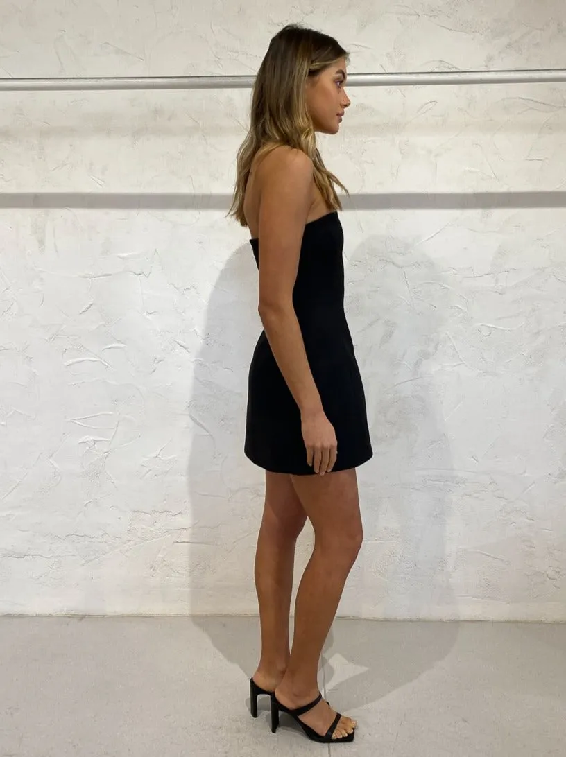 Sir Maxe Strapless Mini Dress in Black