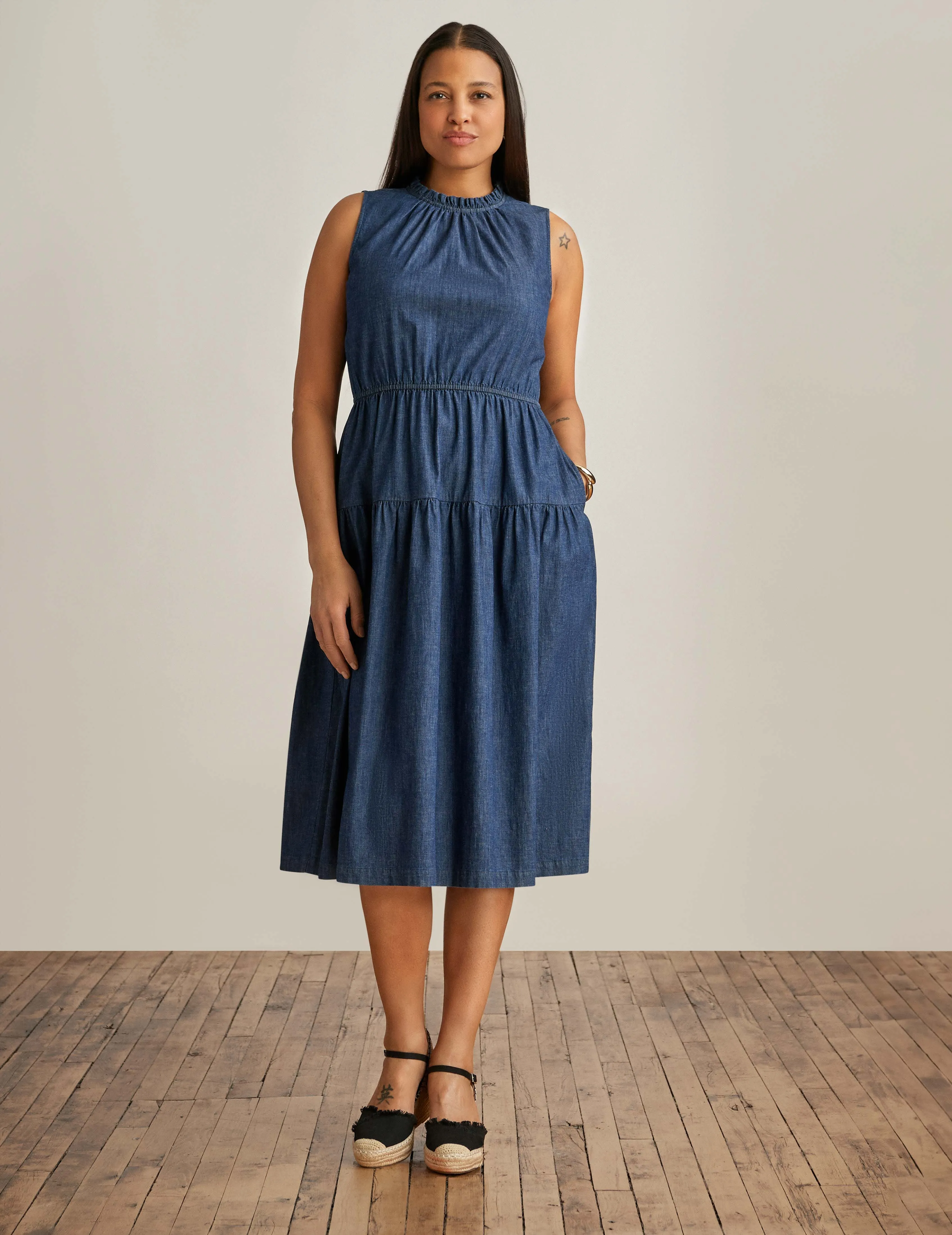 Sleeveless Tiered Dress