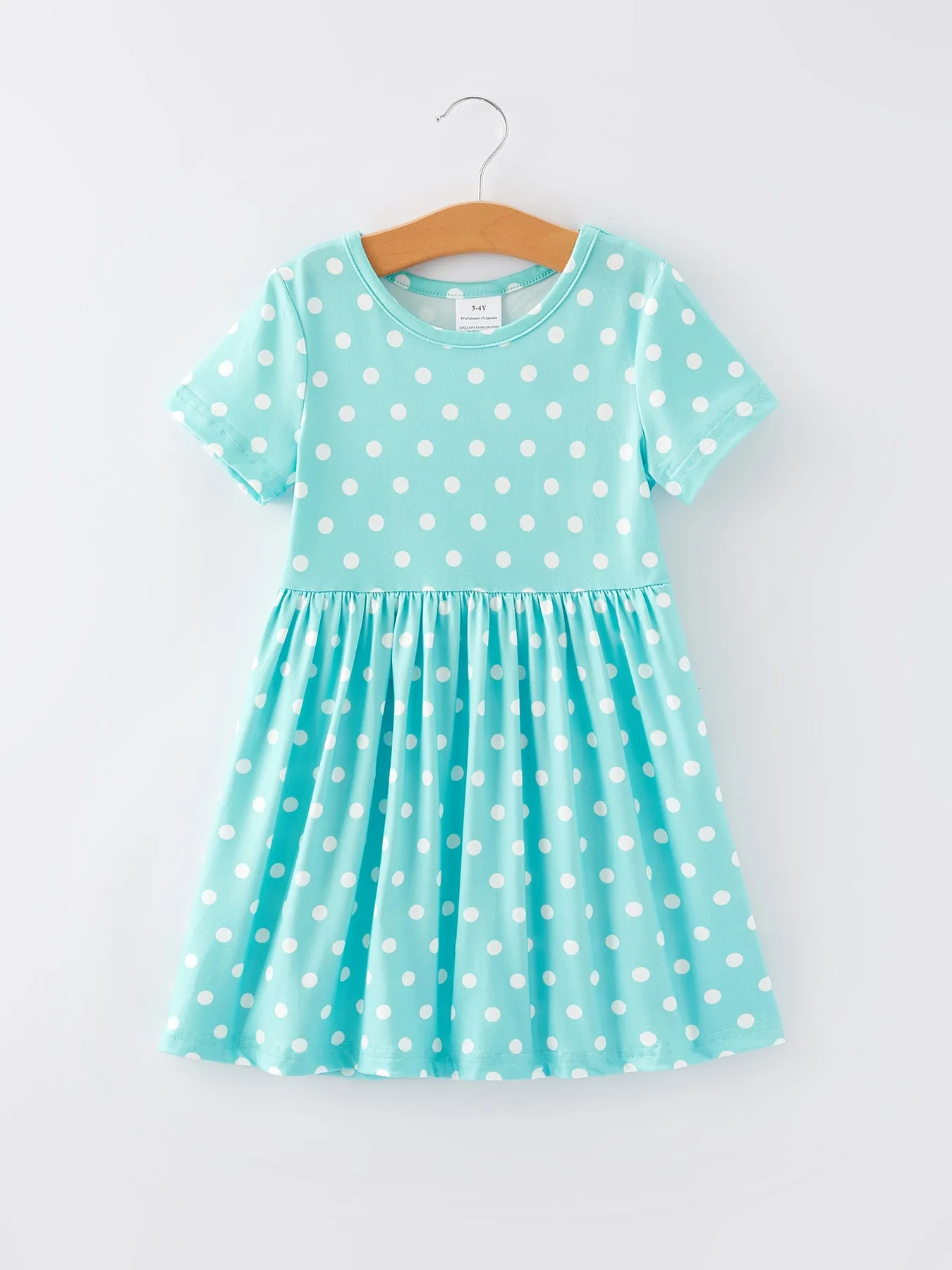Spring and Summer Girls' Milk Silk Dress 3-piece Set