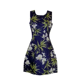 Star Orchid Short Hawaiian Tank Dress Made In Hawaii -2D 802