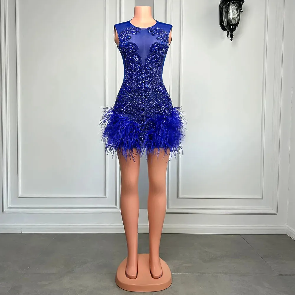 Stunning Luxury Feather Dress