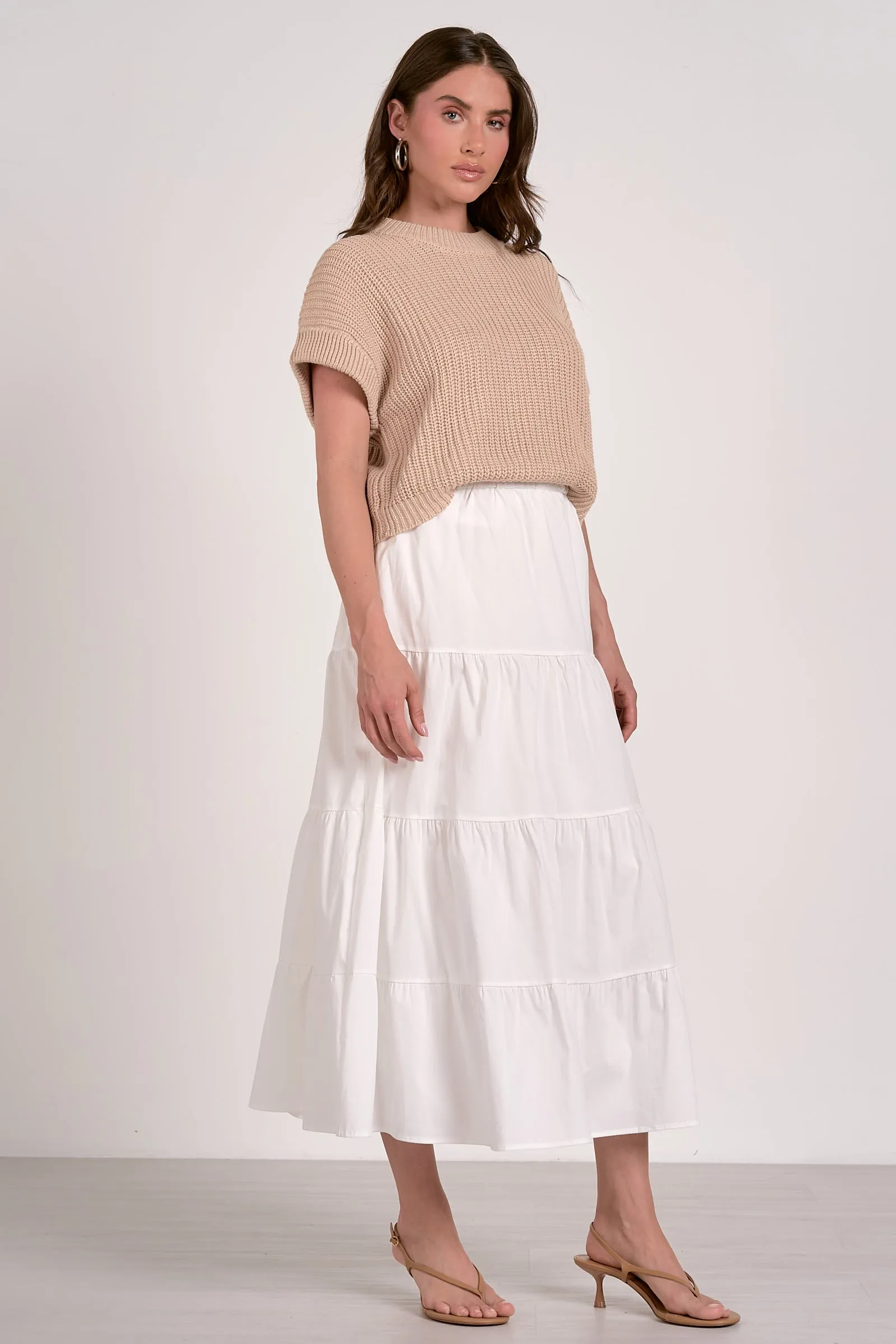 SWEATER COMBO DRESS