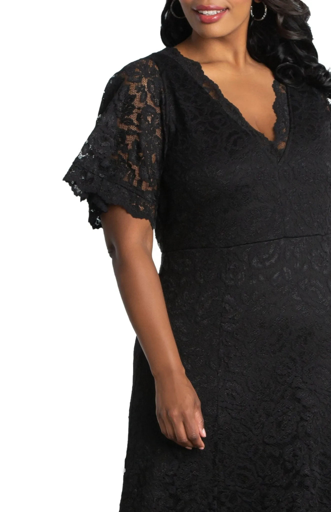 Symphony Lace Evening Gown - Plus