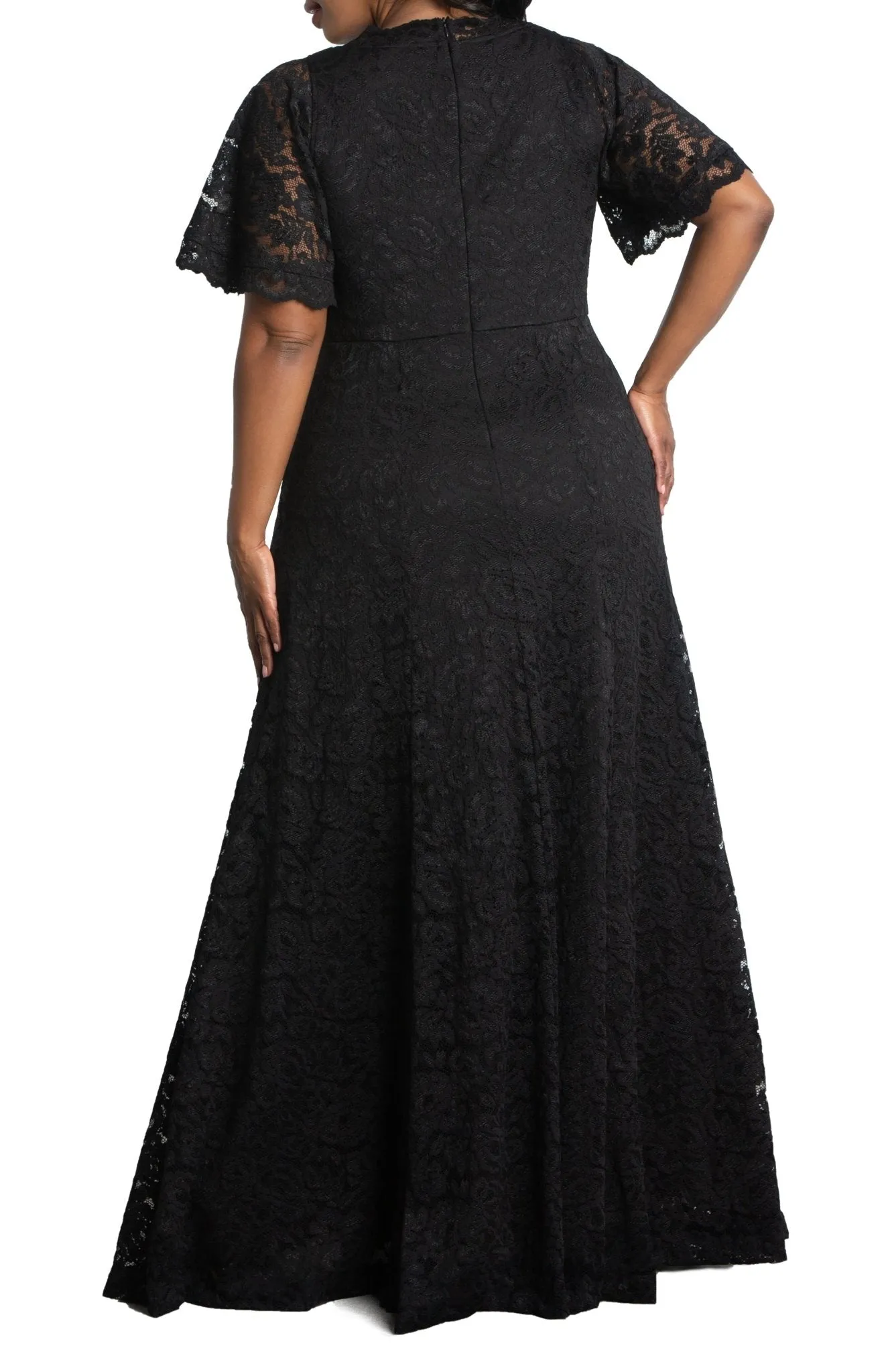Symphony Lace Evening Gown - Plus