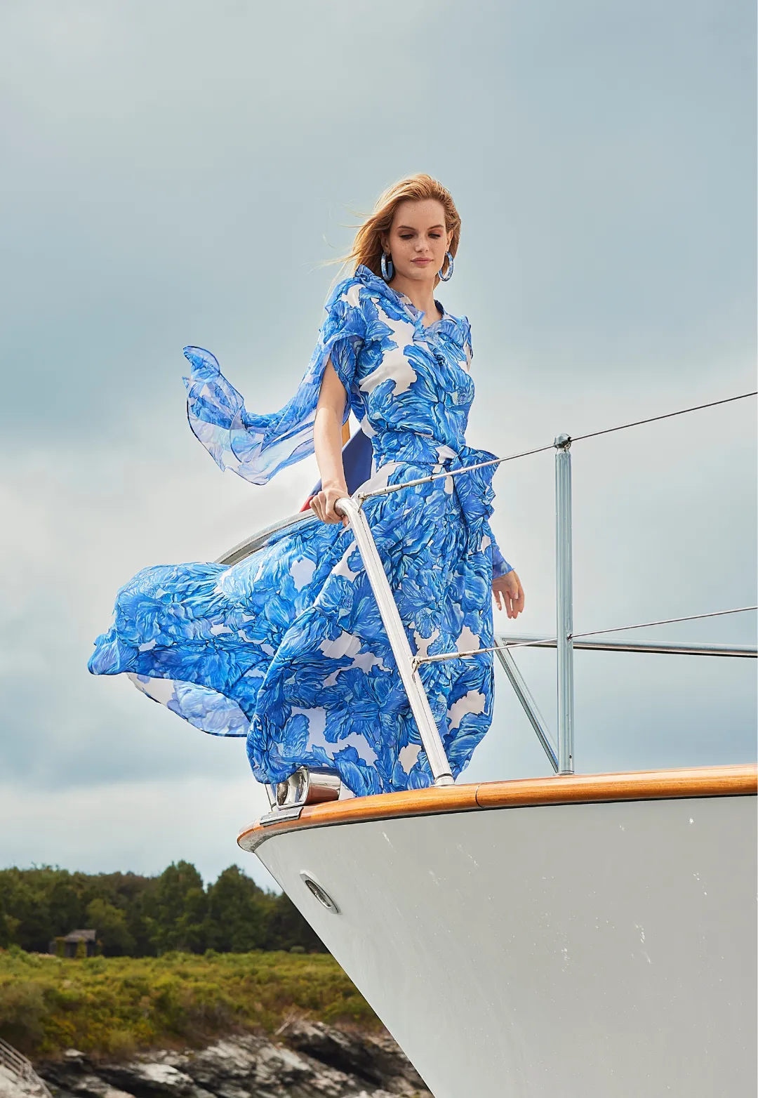 Tahlia Silk Dress in Tahitian Hibiscus