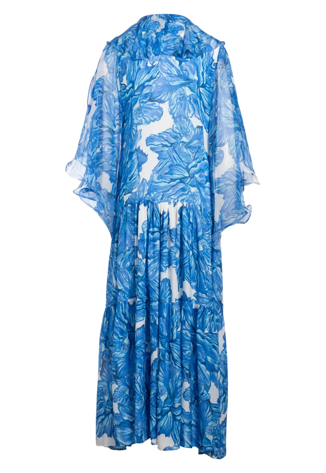 Tahlia Silk Dress in Tahitian Hibiscus