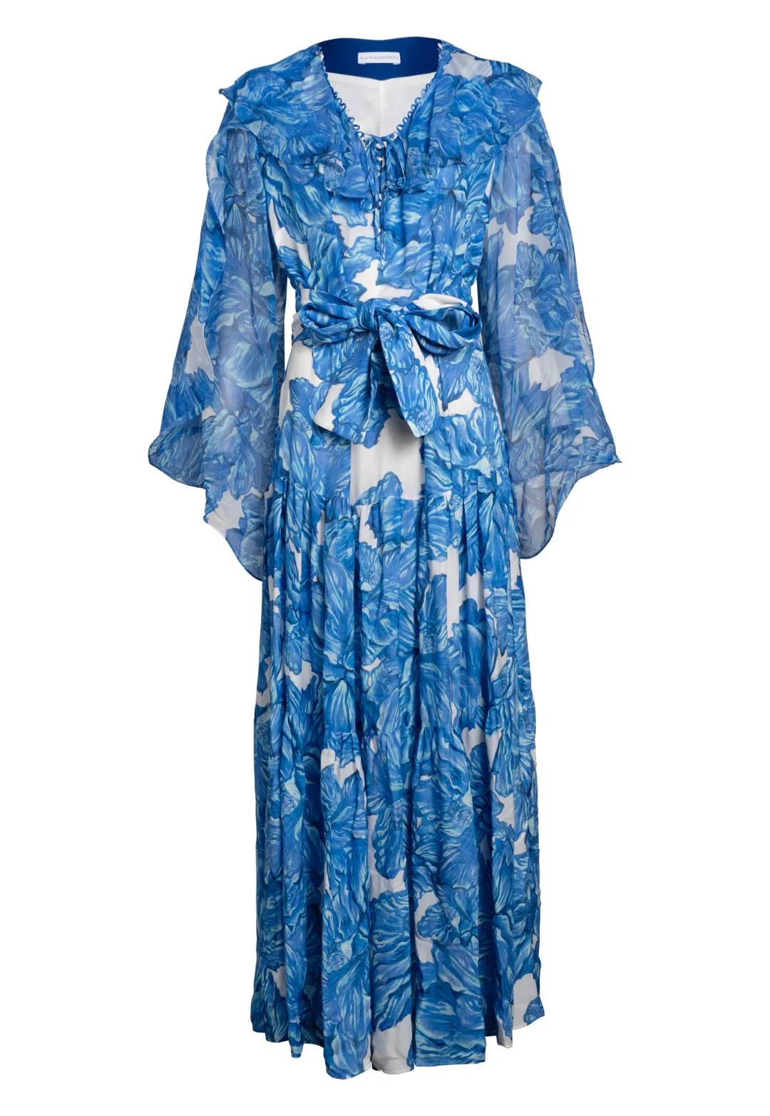 Tahlia Silk Dress in Tahitian Hibiscus