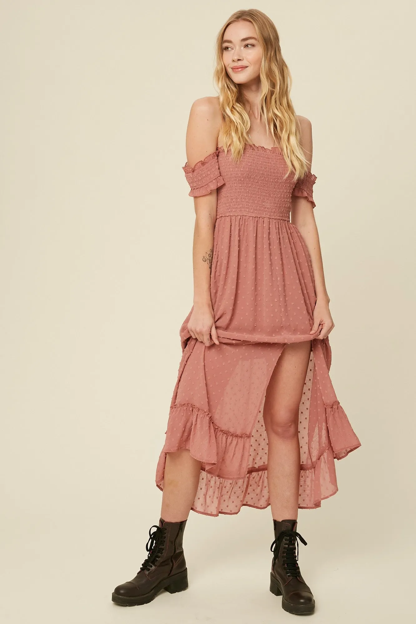 The Ashley Off The Shoulder Dress
