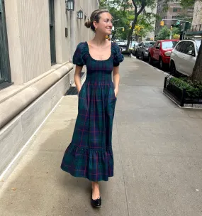 The Louisa Nap Dress - Midnight Tartan