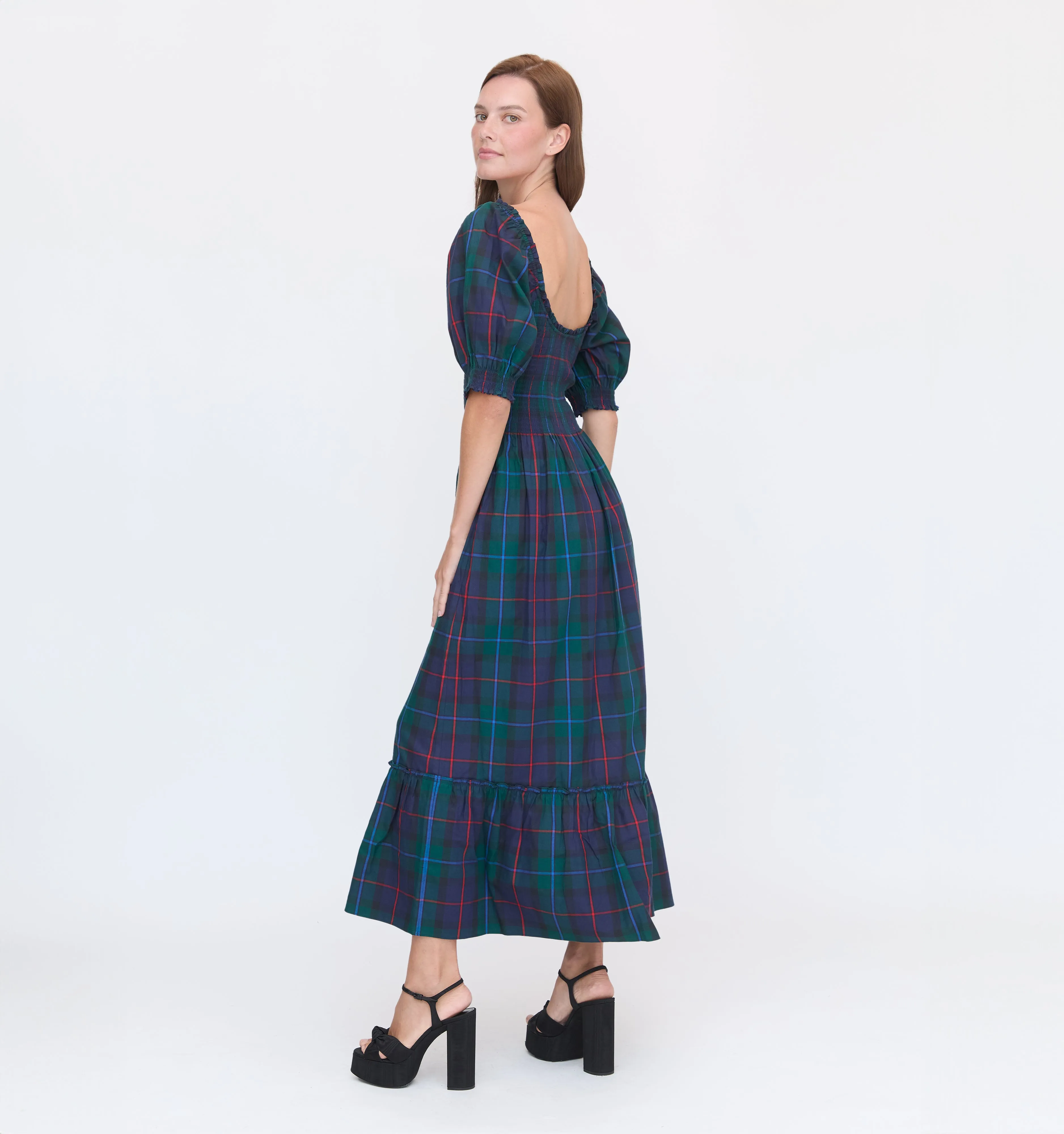 The Louisa Nap Dress - Midnight Tartan