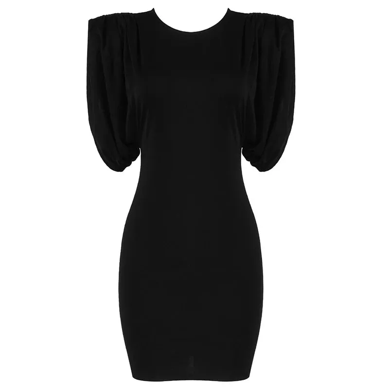 Trend4us Sleek Black Short Dress