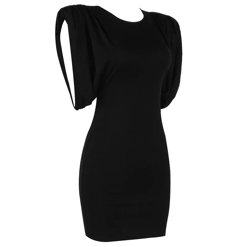 Trend4us Sleek Black Short Dress