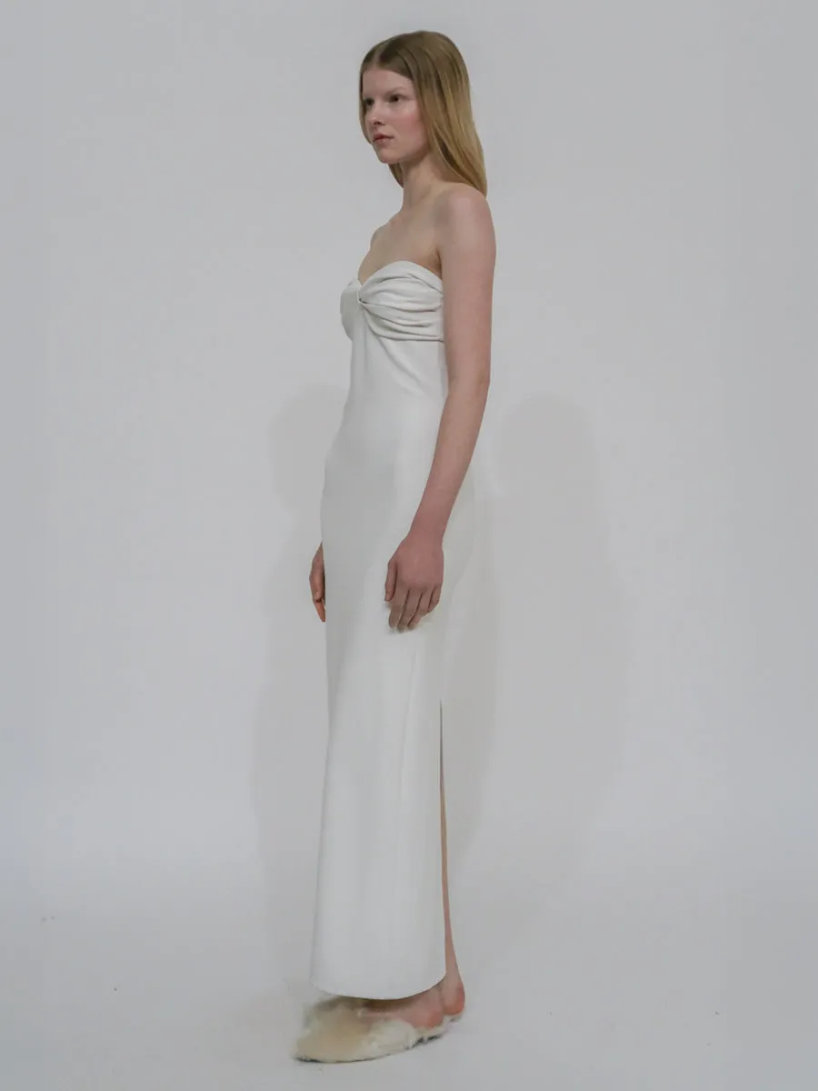 TWIST STRAPLESS DRESS