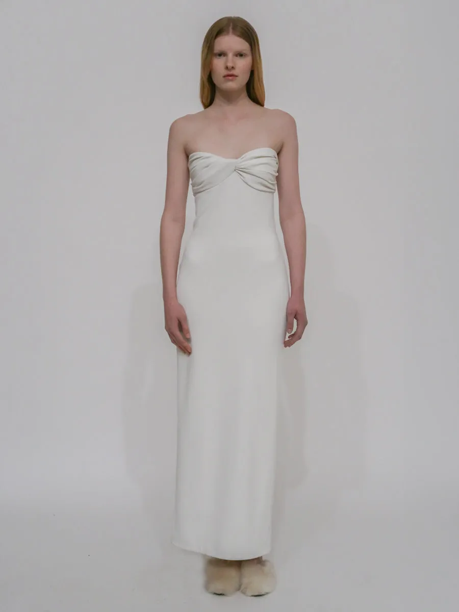 TWIST STRAPLESS DRESS