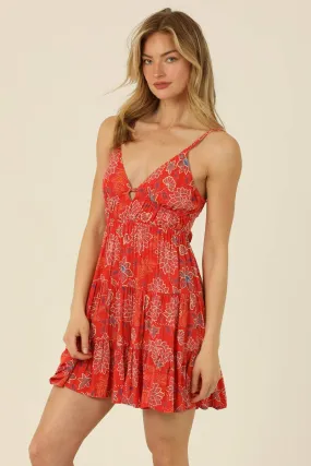 V-Neck Open Back Sundress