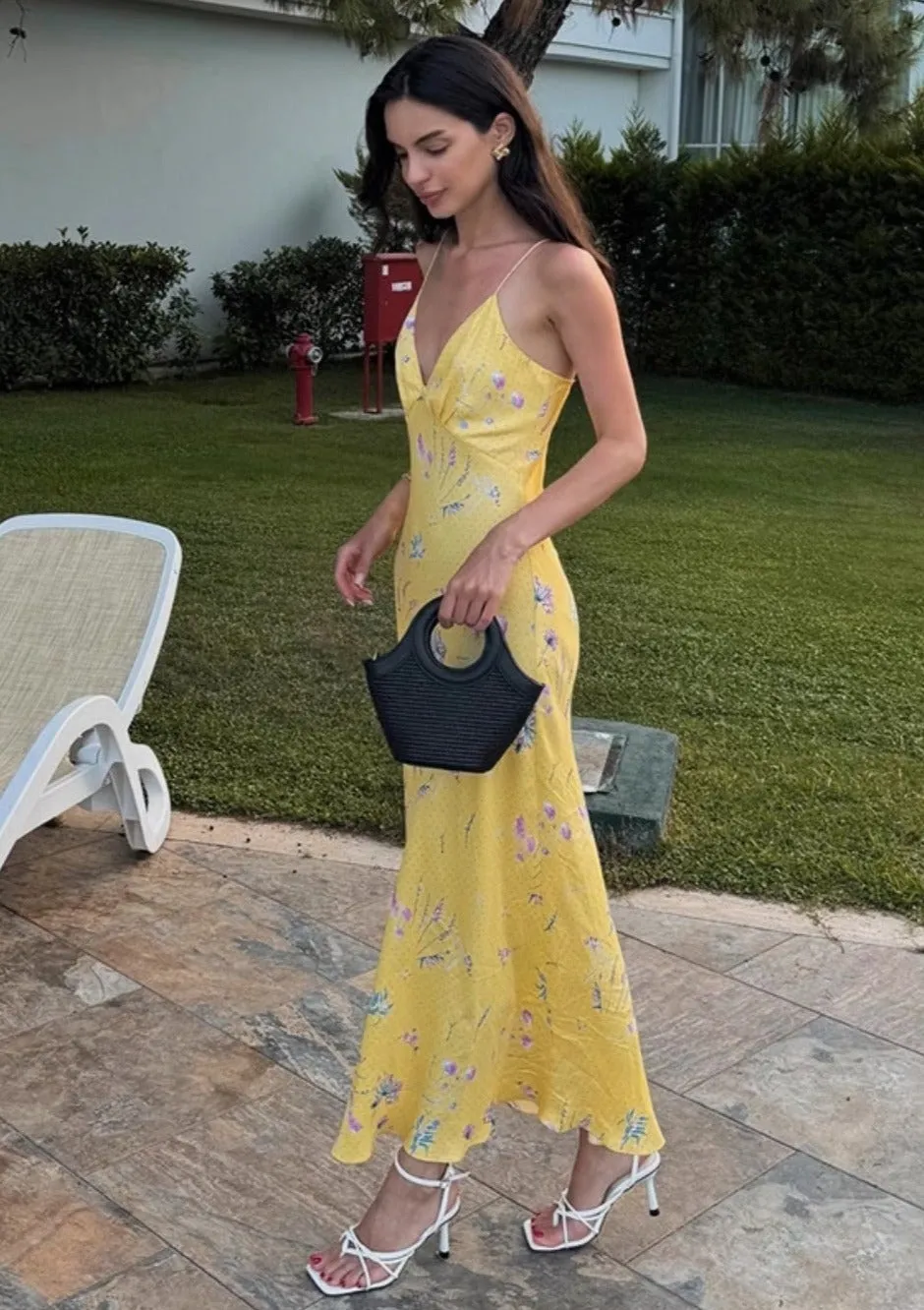 Vvsha Aurelia V-Neck Maxi Dress