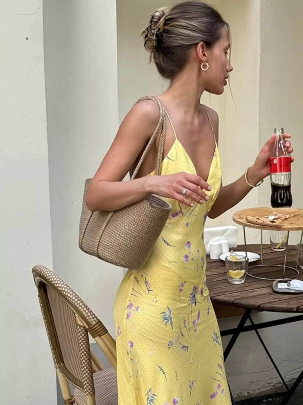 Vvsha Aurelia V-Neck Maxi Dress